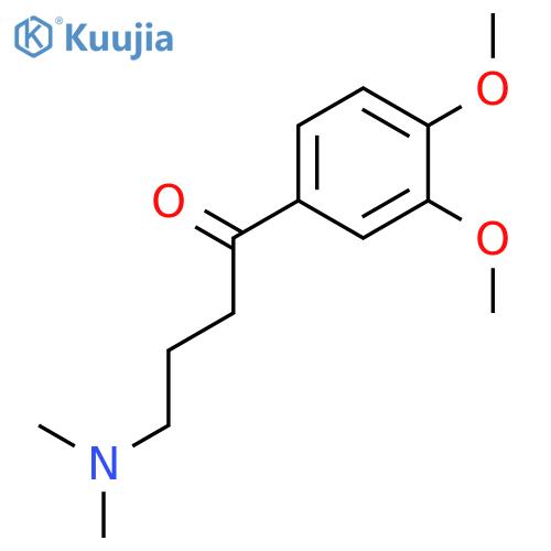 1-Butanone, 1-(3,4-dimethoxyphenyl)-4-(dimethylamino)- structure