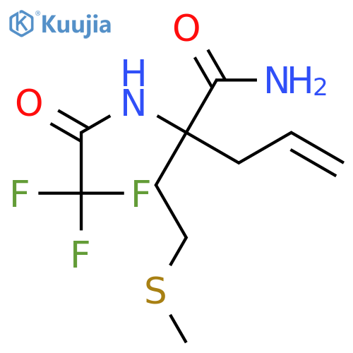 4-Pentenamide, 2-[2-(methylthio)ethyl]-2-[(trifluoroacetyl)amino]- structure
