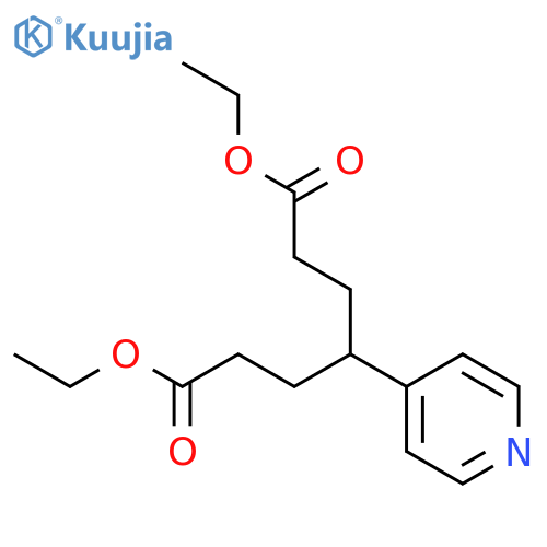 Heptanedioic acid, 4-(4-pyridinyl)-, diethyl ester structure