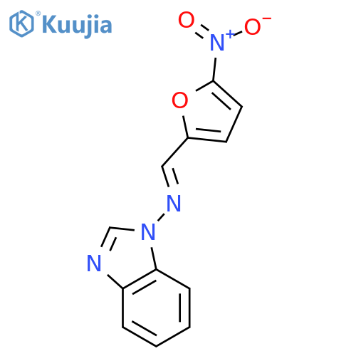 1H-Benzimidazol-1-amine,N-[(5-nitro-2-furanyl)methylene]- structure