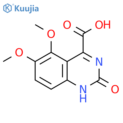 4-Quinazolinecarboxylic acid, 1,2-dihydro-5,6-dimethoxy-2-oxo- structure