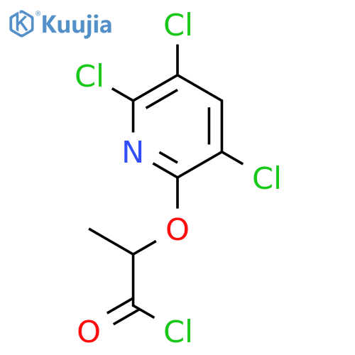 PROPANOYL CHLORIDE, 2-[(3,5,6-TRICHLORO-2-PYRIDINYL)OXY]- structure