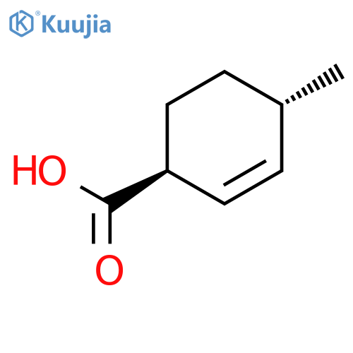 2-Cyclohexene-1-carboxylic acid, 4-methyl-, trans- structure