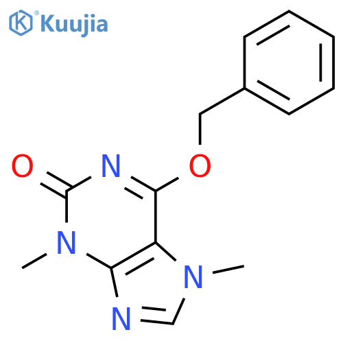 2H-Purin-2-one, 3,7-dihydro-3,7-dimethyl-6-(phenylmethoxy)- structure