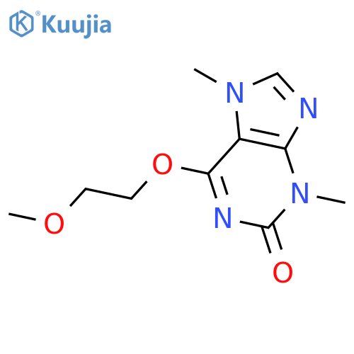 2H-Purin-2-one, 3,7-dihydro-6-(2-methoxyethoxy)-3,7-dimethyl- structure