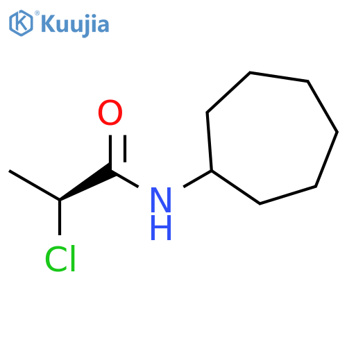Propanamide, 2-chloro-N-cycloheptyl-, (S)- structure