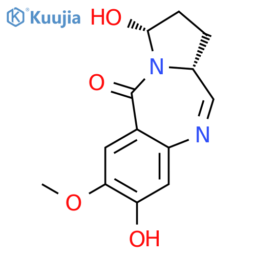 5H-Pyrrolo[2,1-c][1,4]benzodiazepin-5-one, 1,2,3,11a-tetrahydro-3,8-dihydroxy-7-methoxy-, trans-(±)- structure