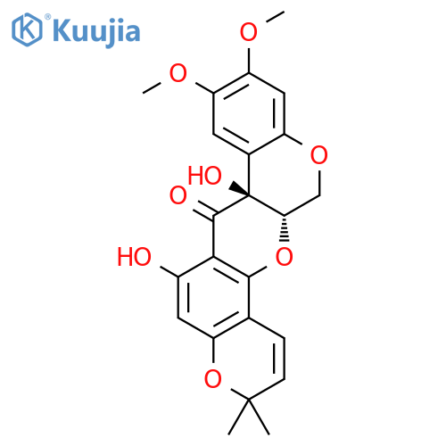 3H-[1]Benzopyrano[3,4-b]pyrano[2,3-h][1]benzopyran-7(7aH)-one,13,13a-dihydro-6,7a-dihydroxy-9,10-dimethoxy-3,3-dimethyl-, (7aS,13aS)- structure