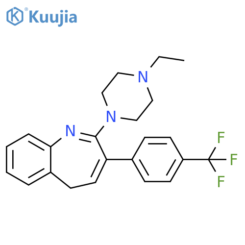 5H-1-Benzazepine,2-(4-ethyl-1-piperazinyl)-3-[4-(trifluoromethyl)phenyl]- structure