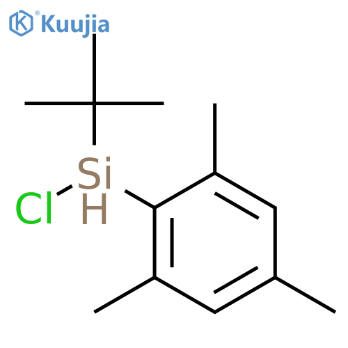 Silane, chloro(1,1-dimethylethyl)(2,4,6-trimethylphenyl)- structure
