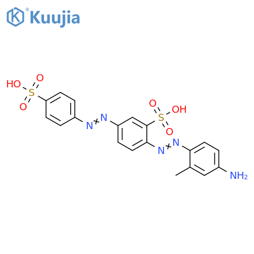 Benzenesulfonic acid,2-[(4-amino-2-methylphenyl)azo]-5-[(4-sulfophenyl)azo]- structure
