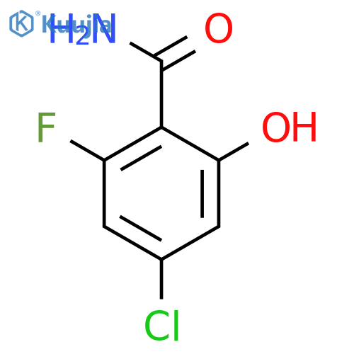 4-Chloro-2-fluoro-6-hydroxybenzamide structure