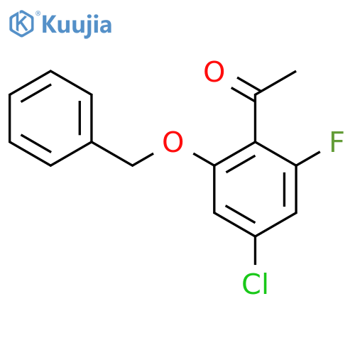 1-(2-(Benzyloxy)-4-chloro-6-fluorophenyl)ethanone structure