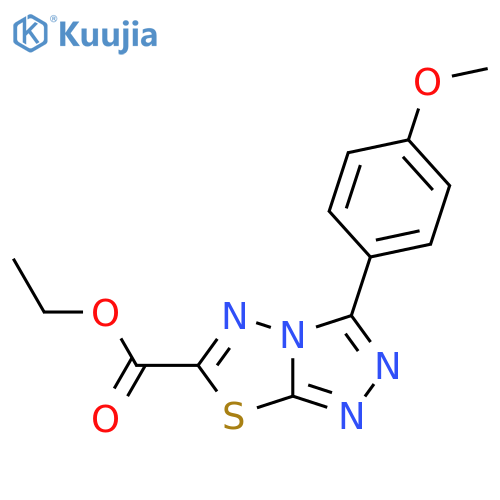 ethyl 3-(4-methoxyphenyl)-1,2,4triazolo3,4-b1,3,4thiadiazole-6-carboxylate structure