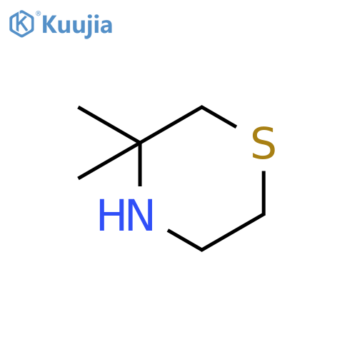 3,3-dimethylthiomorpholine structure