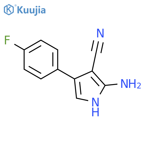 1H-Pyrrole-3-carbonitrile, 2-amino-4-(4-fluorophenyl)- structure