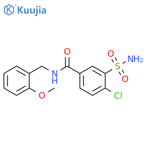 4-Chloro-n-(2-methoxybenzyl)-3-sulfamoylbenzamide structure
