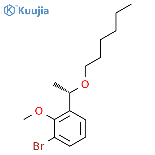 (S)-1-Bromo-3-(1-(hexyloxy)ethyl)-2-methoxybenzene structure