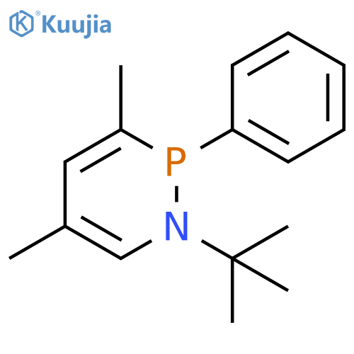 1,2-Azaphosphorine,1-(1,1-dimethylethyl)-1,2-dihydro-3,5-dimethyl-2-phenyl- structure