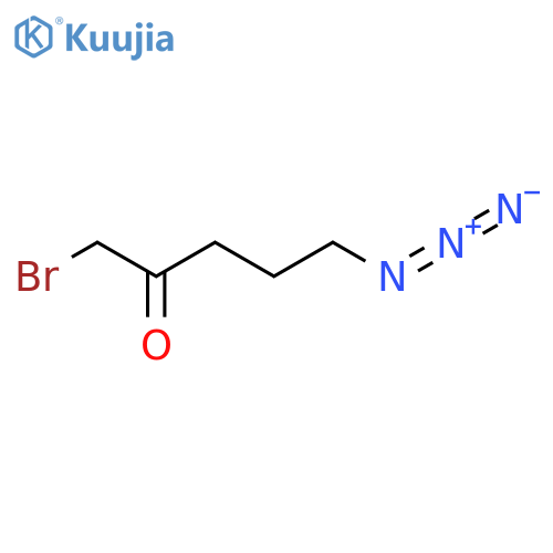 1-Bromo-5-azidopentane-2-one structure