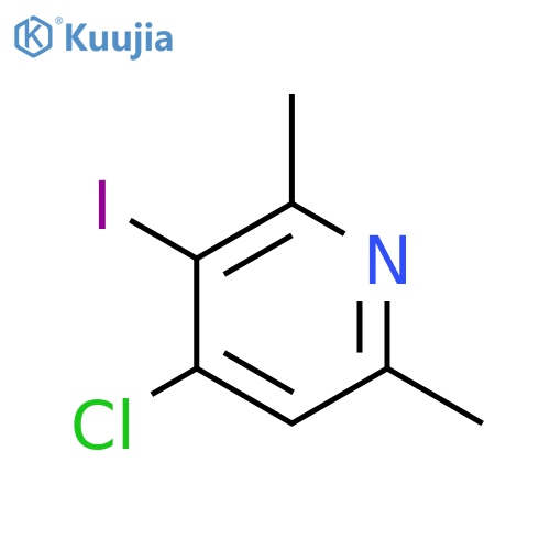 Pyridine, 4-chloro-3-iodo-2,6-dimethyl- structure