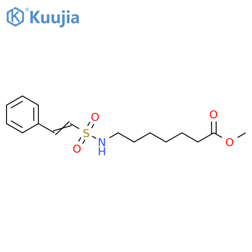 Methyl 7-[[(2-phenylethenyl)sulfonyl]amino]heptanoate structure
