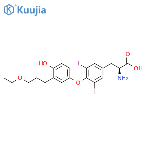 L-Tyrosine, O-[3-(3-ethoxypropyl)-4-hydroxyphenyl]-3,5-diiodo- structure