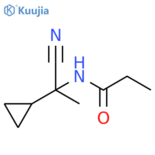 N-(1-Cyano-1-cyclopropylethyl)propanamide structure