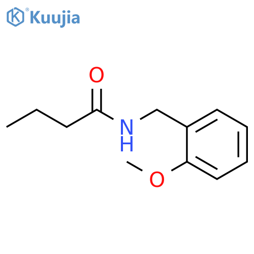 Butanamide, N-[(2-methoxyphenyl)methyl]- structure