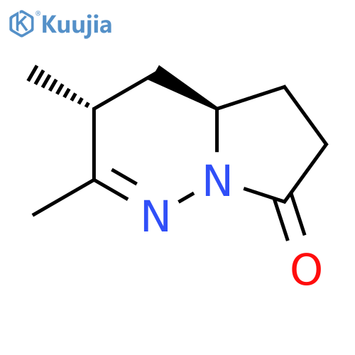 Pyrrolo[1,2-b]pyridazin-7(3H)-one, 4,4a,5,6-tetrahydro-2,3-dimethyl-, cis- structure