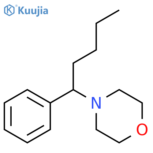Morpholine, 4-(1-phenylpentyl)- structure