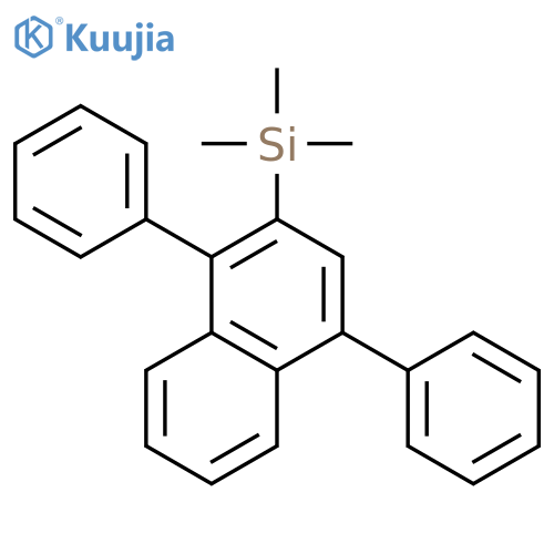 Silane, (1,4-diphenyl-2-naphthalenyl)trimethyl- structure