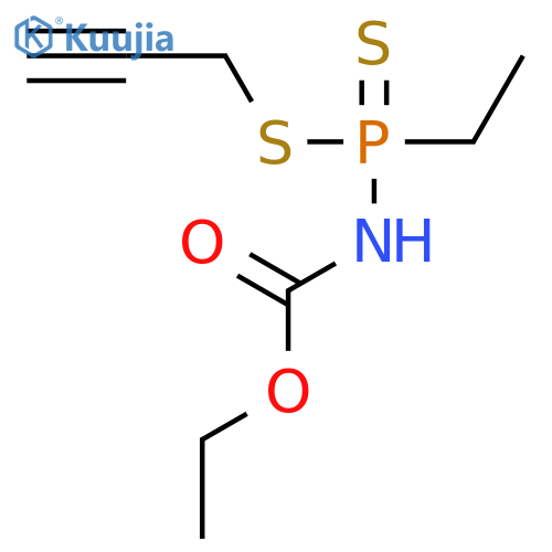 Carbamic acid, [ethyl(2-propynylthio)phosphinothioyl]-, ethyl ester structure
