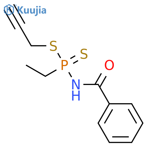 Phosphonamidodithioic acid, N-benzoyl-P-ethyl-, 2-propynyl ester structure