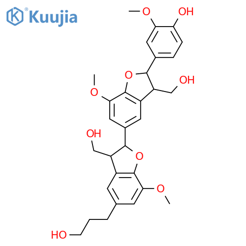 4',7:4'',7'-Diepoxy-3,5',5''-trimethoxy-3',8:3'',8'-sesquilign-7''-ene-4,9,9',9''-tetrol; (7R*,7'R*,7''E,8S*,8'S*)-form, 7'',8''-Dihydro structure