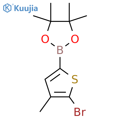 5-Bromo-4-methylthiophene-2-boronic Acid Pinacol ester structure