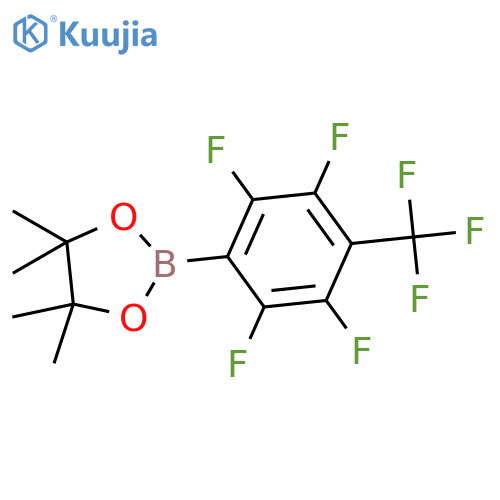 4,4,5,5-Tetramethyl-2-2,3,5,6-tetrafluoro-4-(trifluoromethyl)phenyl-1,3,2-dioxaborolane structure