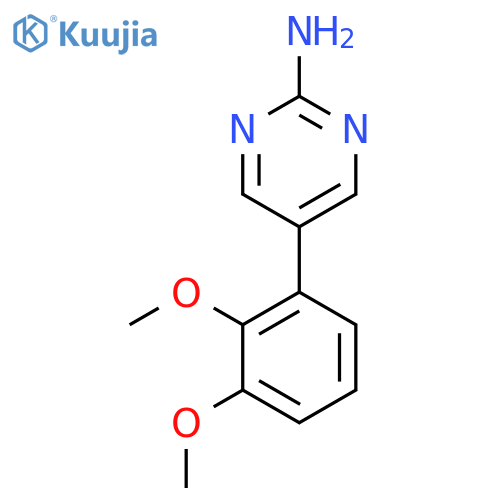 5-(2,3-Dimethoxyphenyl)pyrimidin-2-amine structure