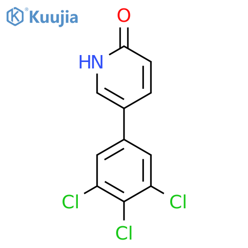 2-Hydroxy-5-(3,4,5-trichlorophenyl)pyridine structure