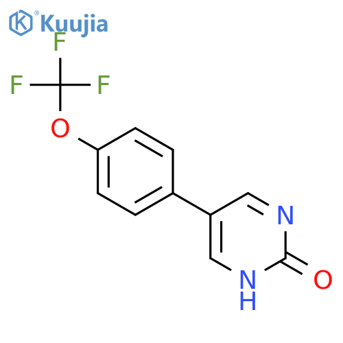5-[4-(trifluoromethoxy)phenyl]-1H-pyrimidin-2-one structure