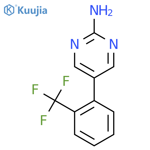 5-(2-(Trifluoromethyl)phenyl)pyrimidin-2-amine structure