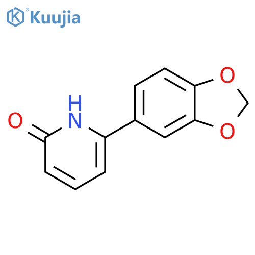 2-Hydroxy-6-(3,4-methylenedioxyphenyl)pyridine structure