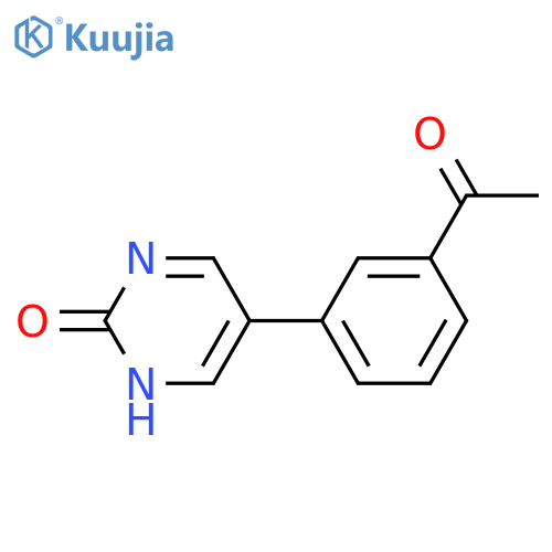5-(3-acetylphenyl)-1H-pyrimidin-2-one structure