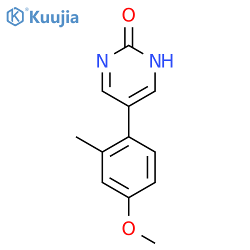 5-(4-methoxy-2-methylphenyl)-1H-pyrimidin-2-one structure