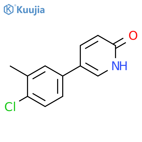 5-(4-chloro-3-methylphenyl)-1H-pyridin-2-one structure