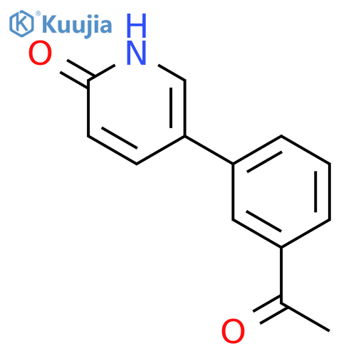 5-(3-acetylphenyl)-1H-pyridin-2-one structure