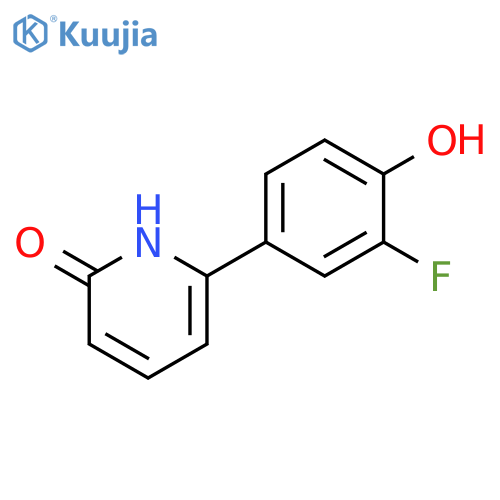 6-(3-fluoro-4-hydroxyphenyl)-1H-pyridin-2-one structure