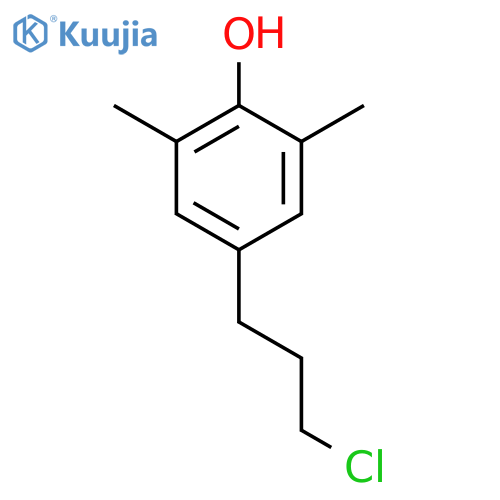 4-(3-chloropropyl)-2,6-dimethylphenol structure