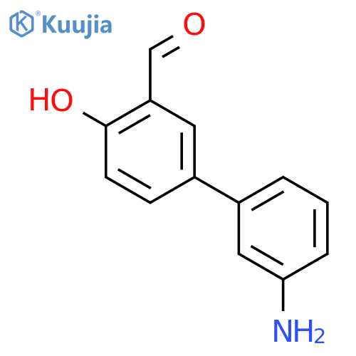 5-(3-aminophenyl)-2-hydroxybenzaldehyde structure
