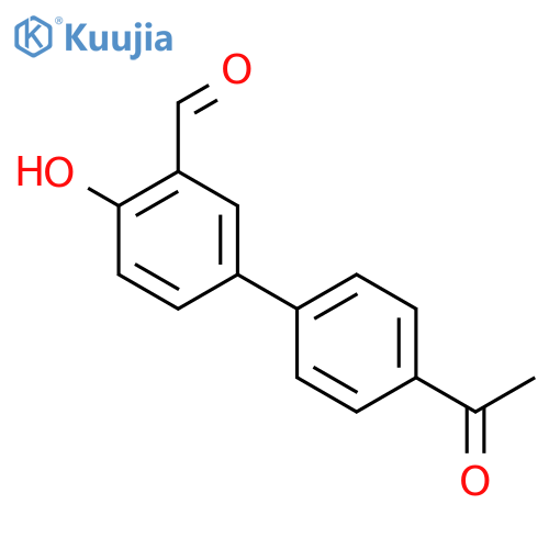 4-(4-Acetylphenyl)-2-formylphenol structure